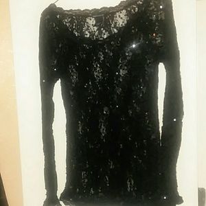 black lace top